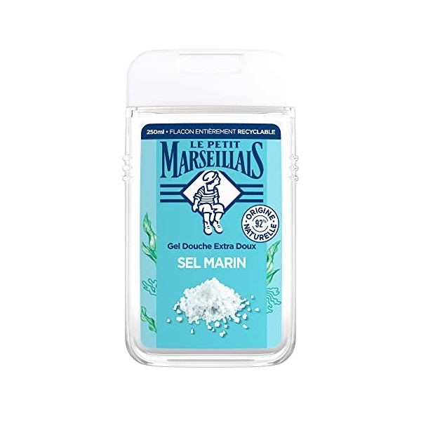 Le Petit Marseillais Gel Douche Hydratant au Sel Marin 250 ml lemballage peut varier 