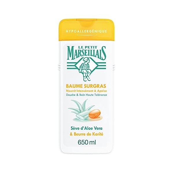 Le Petit Marseillais Crème de Douche Surgras/Aloe Vera/Beurre de Karité 650 ml