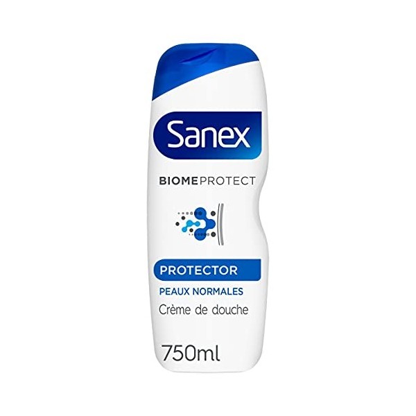 Sanex Biomeprotect Dermo Protector Gel Douche Prébiotique Respectueux du Microbiome Cutané, 750ml