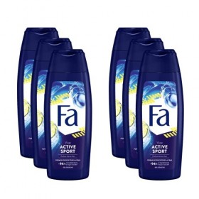 Fa Men - Gel Douche Homme Revitalisant - Active Sport - Formule de pH neutre pour la peau - Testé sous contrôle dermatologiqu