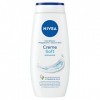 NIVEA Crème douche douceur 2 x 500 ml , Gel douche qui se transforme en mousse onctueuse pour un nettoyage en douceur, Soin 