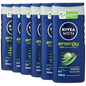 NIVEA MEN Energy Shower Gel 250ml 6 x 250ml 