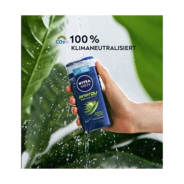 NIVEA MEN Energy Gel douche énergisant + extrait de menthe 3 en 1 50 ml