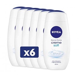Nivea - Crème de douche, 6 confections de 250 ml Creme Soft
