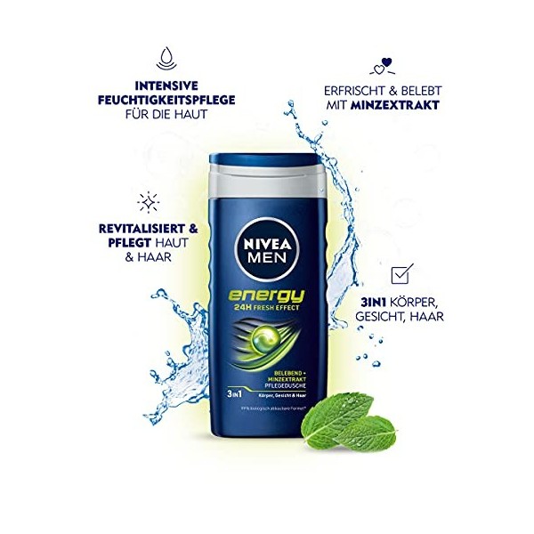 Nivea Men Energy Gel de douche de 250 ml