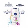 NIVEA Care & Cachemire Gel douche 250 ml , gel douche parfumé sensuel avec mousse douce veloutée, douche crème riche à lhui