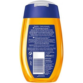 NIVEA Huile de douche nourrissante riche 200 ml , gel douche doux aux huiles naturelles et vitamines, douche nourrissante po