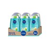 NIVEA Douche Gel Frangipani & Oil 6 x 250 ml, Gel douche avec Frangipani dHawaï, douche hydratante en gel enrichi avec petit