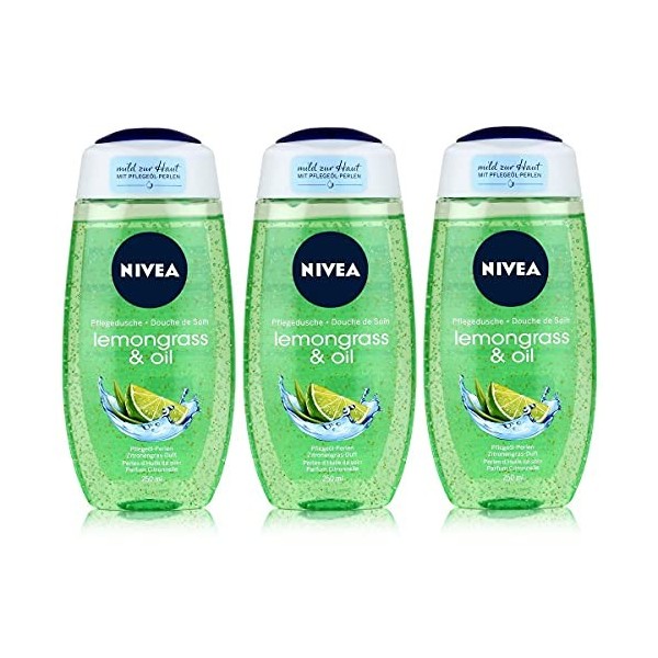 3 x Nivea Gel Douche pour femme "Citronnelle & Oil – 250 ml