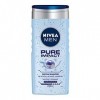 NIVEA MEN Pure Impact Douche Shampoo en paquet de 6 x 250 ml de bain pour corps, visage et cheveux, Gel douche et shampooing 