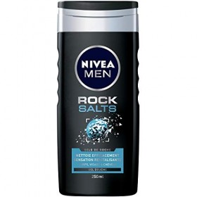 NIVEA MEN Gel Douche Rock Salts 250 ml - Lot de 4