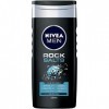 NIVEA MEN Gel Douche Rock Salts 250 ml - Lot de 4