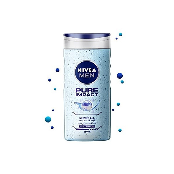 Nivea Gel Hommes De Douche - Pure Impact 250 Ml 