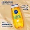 NIVEA Love Sunshine Gel douche rafraîchissant et soin à laloe vera Formule nourrissante au parfum dété unique 250 ml