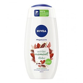 NIVEA Douche de soin hivernale au cacao 250 ml , gel douche dhiver au parfum chaud de cacao, crème de douche à lhuile de m