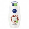 NIVEA Douche de soin hivernale au cacao 250 ml , gel douche dhiver au parfum chaud de cacao, crème de douche à lhuile de m