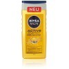 NIVEA MEN Active Energy Gel Douche Revitalisant 250ml Gel Douche Rafraîchissant à la Caféine Naturelle Corps Visage Cheveux