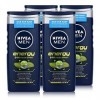 Nivea Gel Douche Energie pour Hommes 250 ml - Lot de 4