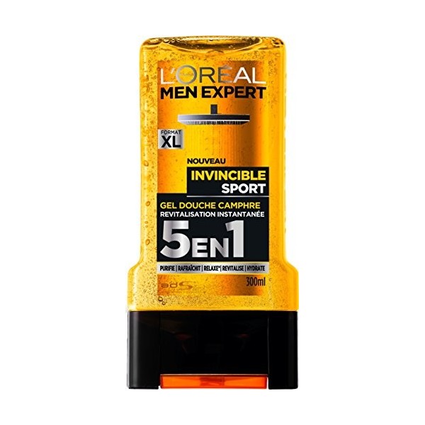 LOréal Men Expert Gel Douche pour Homme Invincible Sport 300 ml