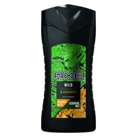 Axe Gel Douche Homme Wild Parfum Mojito & Bois de Cèdres, 12h de Fraîcheur, 92% dingrédients dorigine naturelle, 250ml