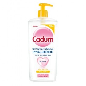 Cadum Hypoallergénique Gel Corps et Cheveux Miel
