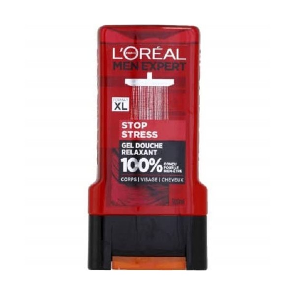 LOréal Men Expert Stop Stress Gel Douche 300 ml - Lot de 3