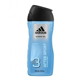 Adidas - Gel Douche Fonctionnel 3 en 1 pour Homme After Sport - Hydratant - Shampoing - Multi-bénéfices - 250ml