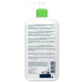 CeraVe Crème Lavante Hydratante 562ml Visage & Corps à lAcide Hyaluronique pour les Peaux Sèches àTrès Sèches