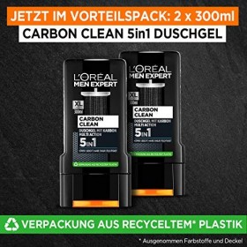 LOréal Paris Men Expert Carbon Duschgel Proteger, 2er paquete 2 x 300 ml 