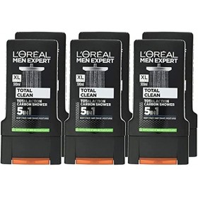 LOréal Paris Les Hommes Gel Douche Propre De 300Ml Totale Expert Lot de 6 ,