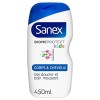 SANEX-Gel Douche et bains Biomeprotect Dermo Kids pour enfant Corps & Cheveux - Respectueux de la Peau - Flacon de 450ml