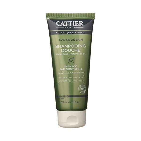 Cattier Gel douche Cabine de bain homme 200ml