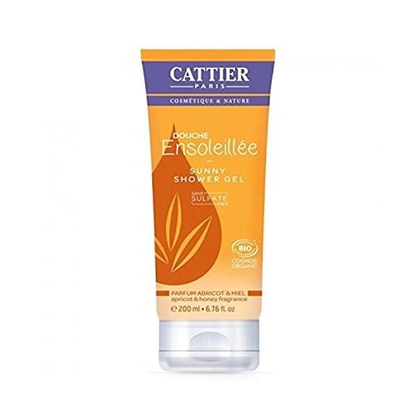 Cattier Gel Douche sans Sulfates - Douche Rayonnante - Abricot et Miel - 200 ml