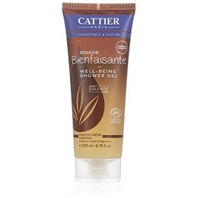 Gel Douche sans sulfates haute tolérance - Douche Bienfaisante crème caramel - 200 ml