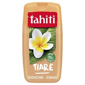 TAHITI - Gel douche Tahiti Tiaré Sensuelle - pH Neutre - Respecte la Barrière de Protection Cutanée Naturelle - Flacon de 250