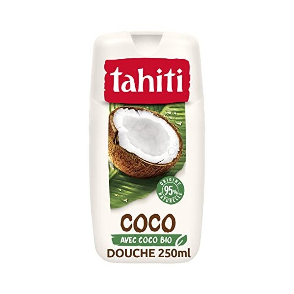 TAHITI - Gel douche Tahiti Coco Nourrissante - pH Neutre - Enrichi dagent hydratant - Flacon de 250 ml