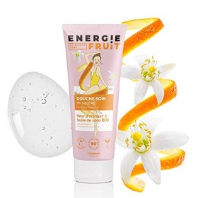 ENERGIE FRUIT | Gel Douche pH Neutre | Fleur dOranger & Huile Coco BIO | Vegan | 200ml