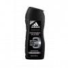 Adidas Dynamic Pulse 3 en 1 Gel douche pour homme avec effet revitalisant pour le corps, le visage et les cheveux, 6 x 250 m