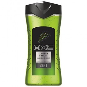 AXE Gel Douche 3en1 Lendemain Difficile, Boost dénergie, Parfum aux agrumes, 250ml&nbsp;- Lot de 3