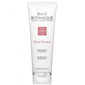 Baie Botanique Professionnel Gel Nettoyant Régénérant 125ml - Eau de Rose, Absolu de Rose, Huile de Graines déglantier, MSM,