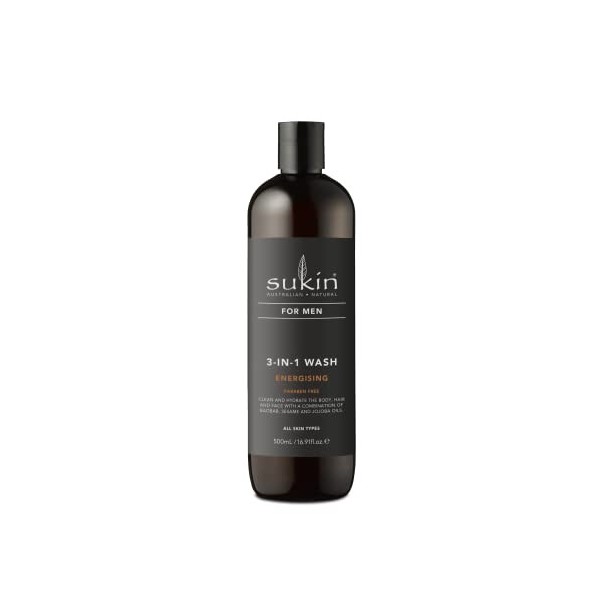 Sukin Gel douche 3 en 1 pour homme - Énergie