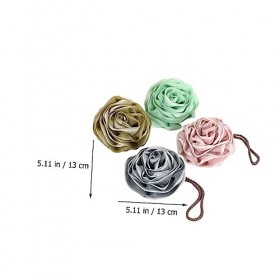 minkissy 4 Pièces Éponges De Fleurs De Bain Pour Le Nettoyage Gommage De Bain Éponge De Bain Pour Douche De Bébé Éponge De Ba