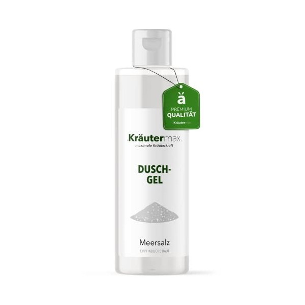 Gel douche au sel de mer cosmétique naturelle pour la peau et les cheveux 1 x 250 ml