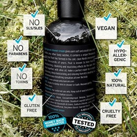 Eczema Body Wash & Cream 2in1 - Natural pH Balancing Acids and Olive Oil Shower Cream.&nbsp;Traitement sans sulfate et hydratant e