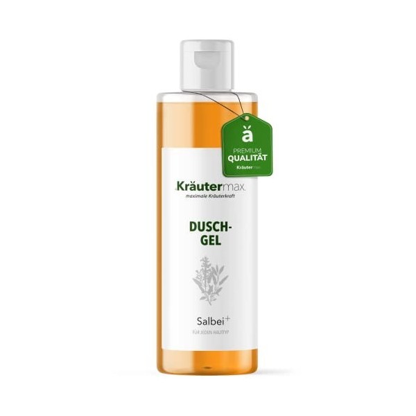 Gel douche à la sauge avec extrait dhuile liquide également comme shampooing et savon 1 x 250 ml