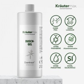 Gel douche à la verveine aussi comme shampoing savon liquide et savon liquide 1 x 1000 ml