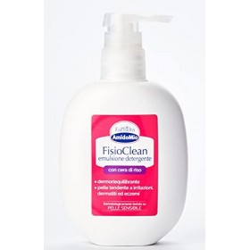 Amido Mio Fisio Clean - Emulsion Nettoyant avec amidon et cire de riz, blanc et fuchsia, 200 Mill