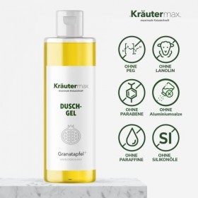 Gel douche à la grenade à lextrait dhuile de pépins également disponible en shampooing et savon 1 x 250 ml