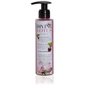 Gel douche Glamorous Hub Nyassa Divine Lotus 145 ml aux extraits de lotus et de betterave. Parfum floral séduisant. Produit n
