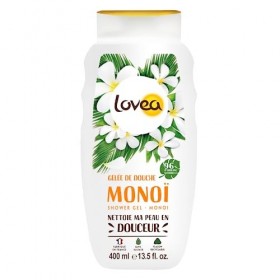 LOVEA - Gelée De Douche - Monoï - Mousse Fine & Onctueuse - Nettoie En Douceur - 96% DOrigine Naturelle - PH Neutre - Sans S
